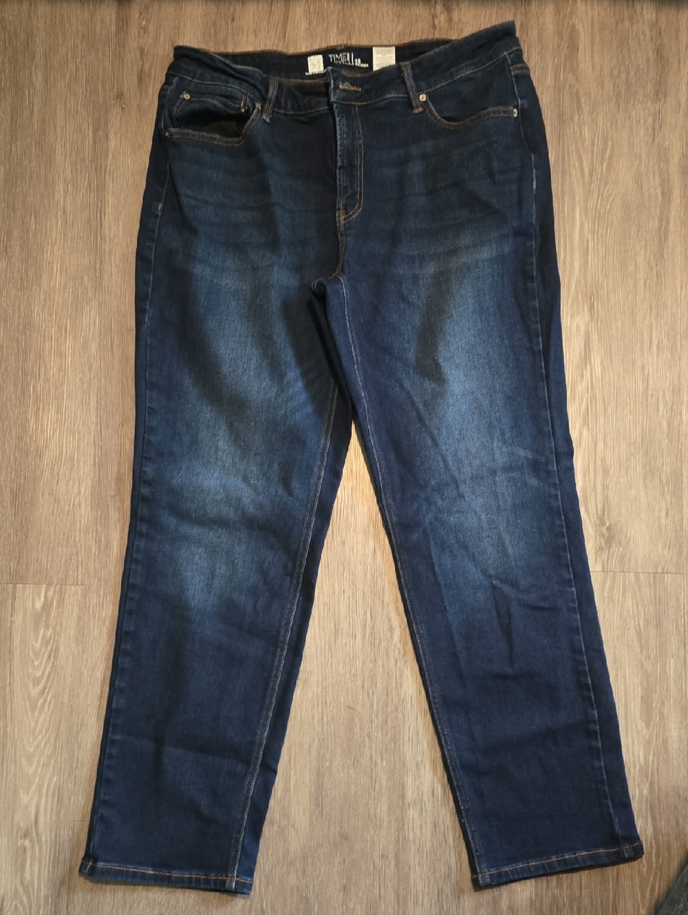 Time and Tru Women's Dark Straight Leg Jeans